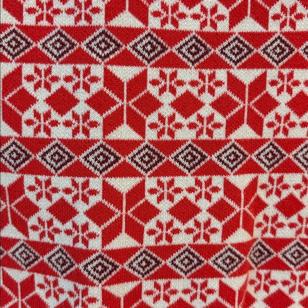 ❤️Intimately by Free people Red geometric  Women's knit crop top size XL - Picture 5 of 5